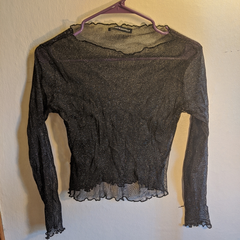 Brandy mesh top